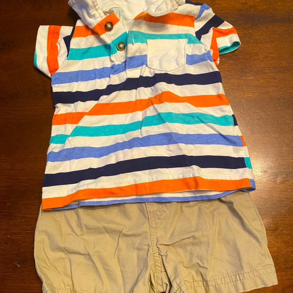 Child of mine striped set 6-9 month